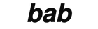 BAB bold wordmark